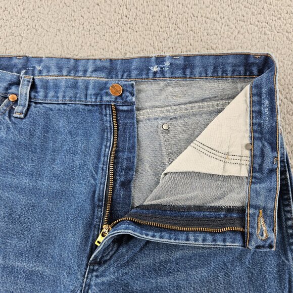 Wrangler Jeans Mens 38x30 Blue 936 Cowboy Cut Slim Fit Western Rodeo Rancher - Picture 3 of 16